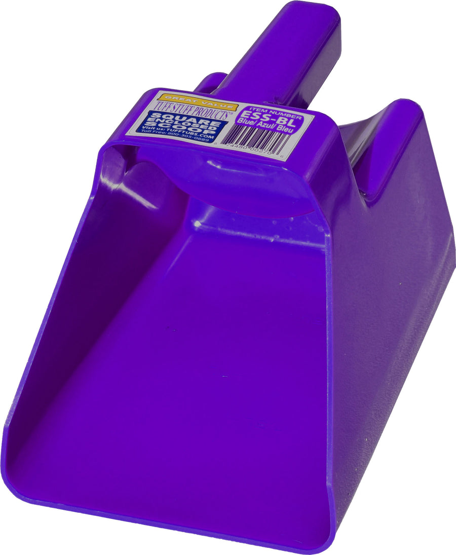 Tuff Stuff Enclosed Scoop Square, Purple, 3 qt - Scoops