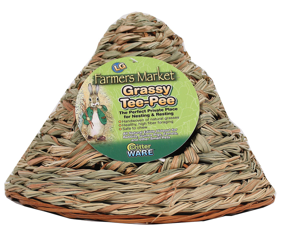 Ware Small Animal Grassy Tee Pee, LG - Hideaways
