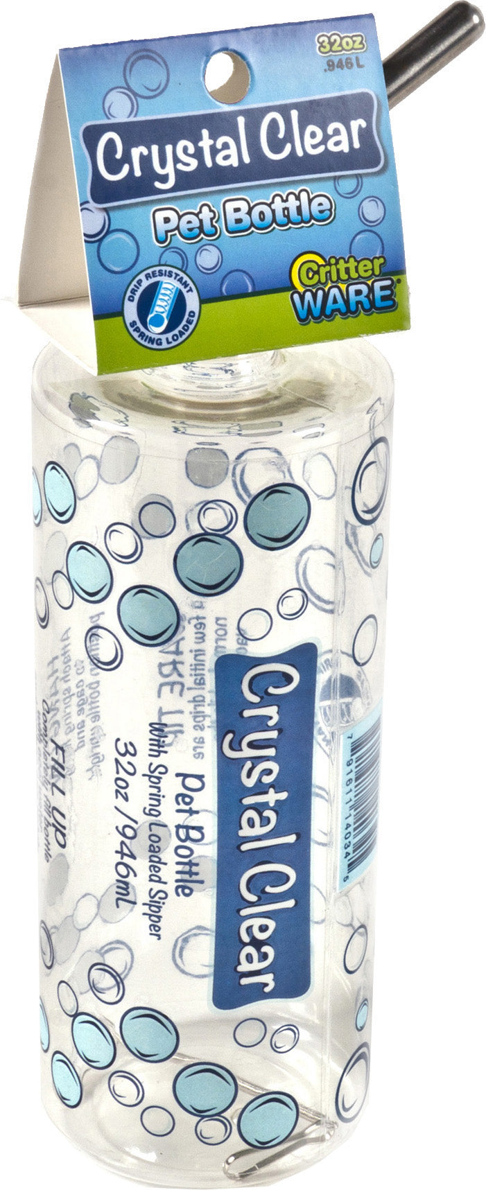 Ware Crystal Clear Plastic Pet Bottle, 32 oz - Bottles