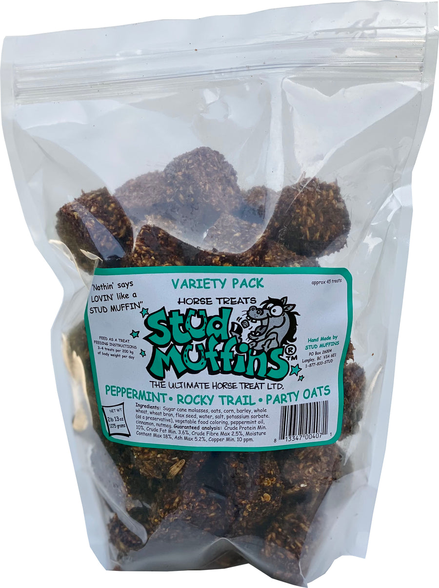 Stud Muffins Horse Treat Variety Pack Tub, Variety, 45 oz - Treats