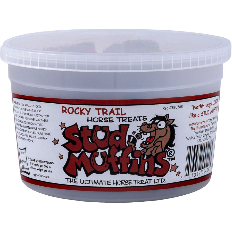 Stud Muffins Rocky Trail Horse Treat Tub, 20 oz - Treats