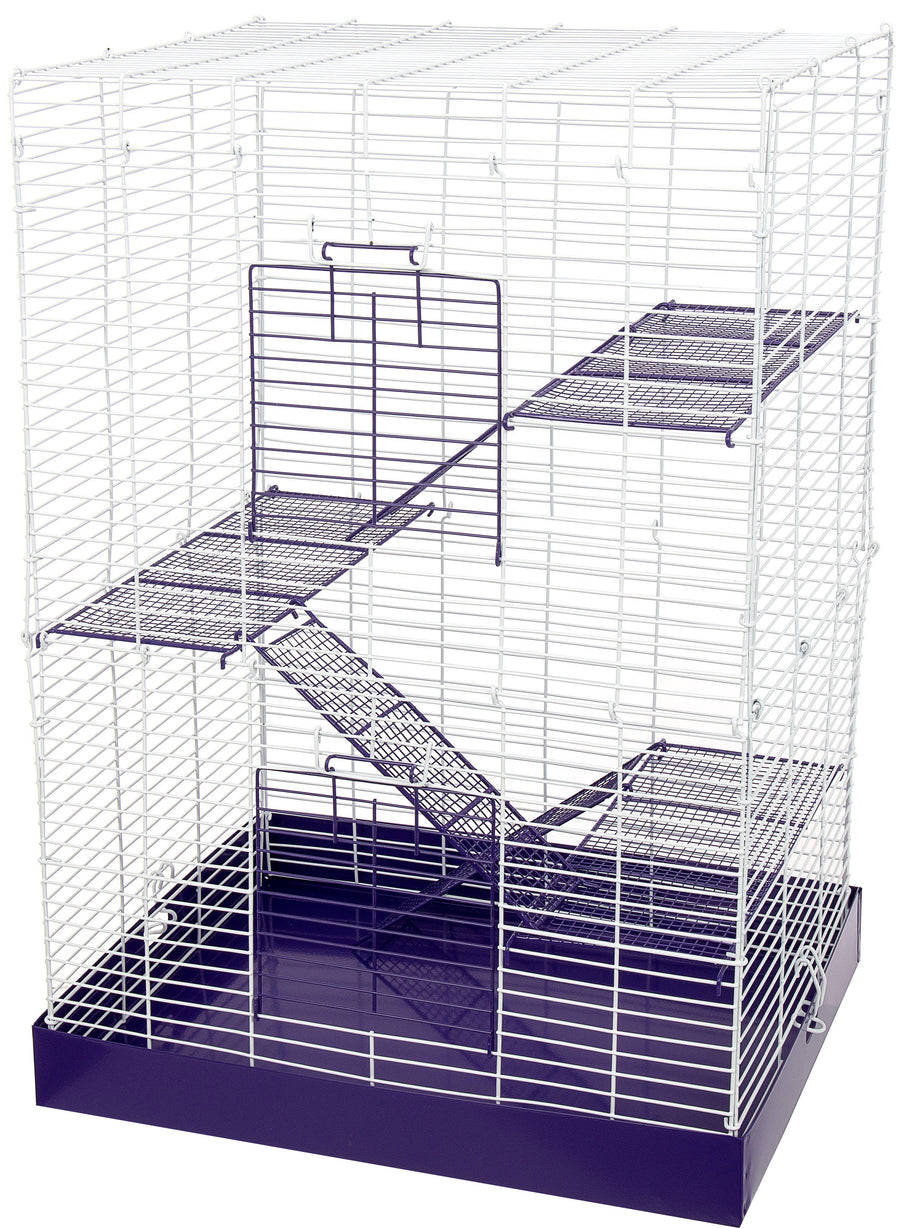 Ware Chew Proof 4-Story Cage, Purple/White, 17x12.75x24 in - General Cage
