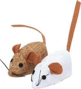 Ware Lively Linen Mouse Cat Toy - Catnip