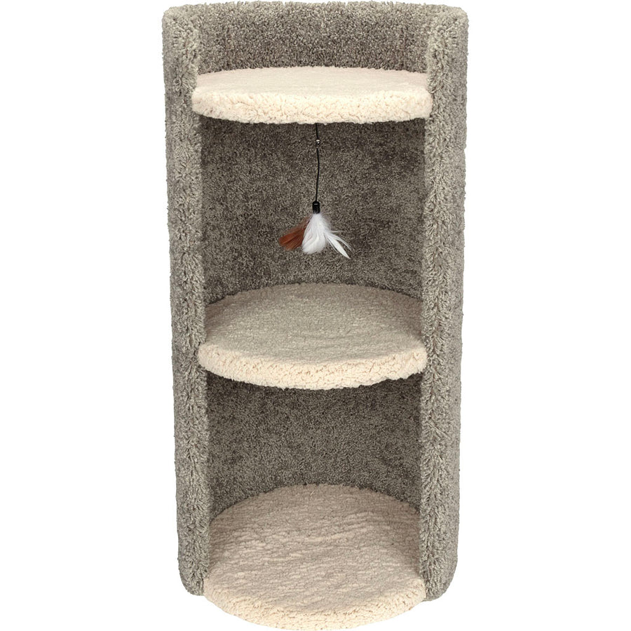 Ware Cat Condo 3-Story Open-Front Cat Furniture, Tan, 16.5x1635x30.5 in - Climbers