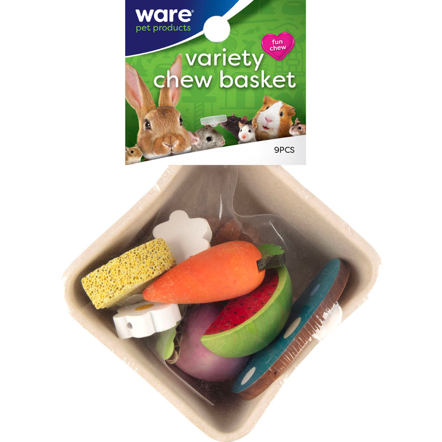Ware Variety Basket Small Animal Chew, 6in-9 pc - Chews