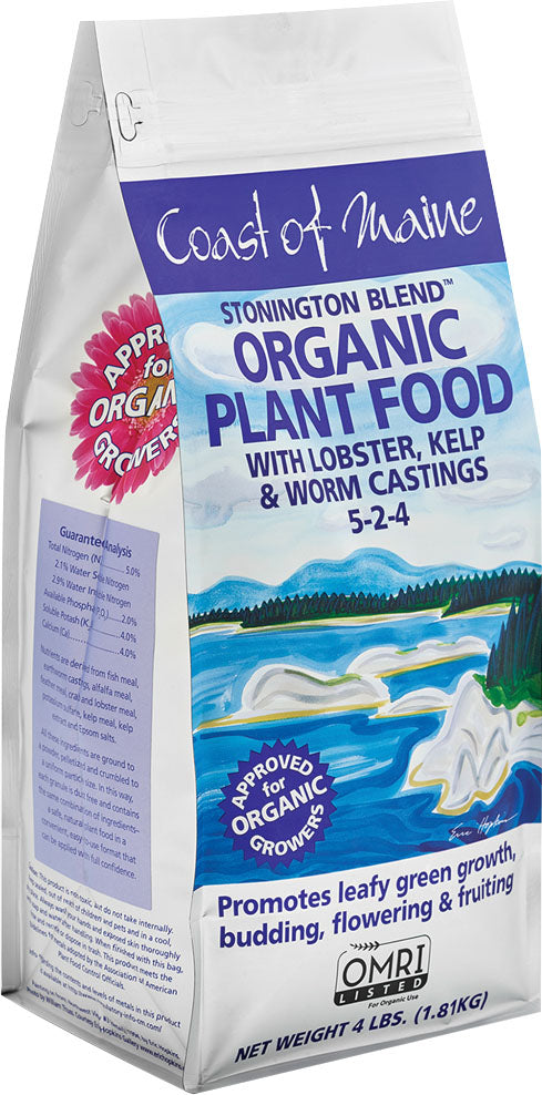 Coast of Maine Lobster and Kelp Plant Food W/Worm Castings, 4 lb - Fertilizing