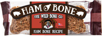 The Wild Bone Co. Jerky Style Dog Treats Display, Ham, 1 oz-24 pc - Edible Bones & Biscuits