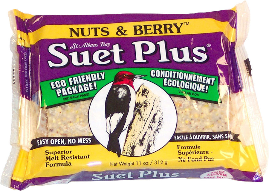 Suet Plus Suet Cake, Nuts/Berry, 11 oz - Suet Cakes