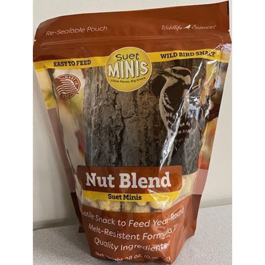 Wildlife Sciences Suet Minis, Peanut, 28 oz - Suet Plugs/Pellets/Nuggets
