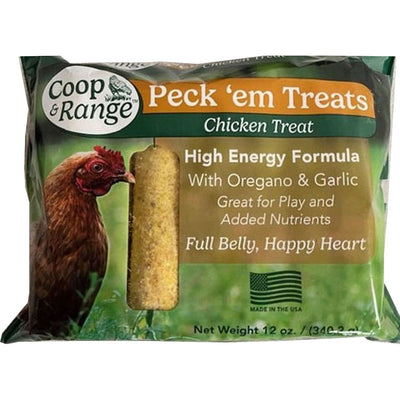 Coop & Range Chicken Peck 'em Treats, High Energy, 4 pk