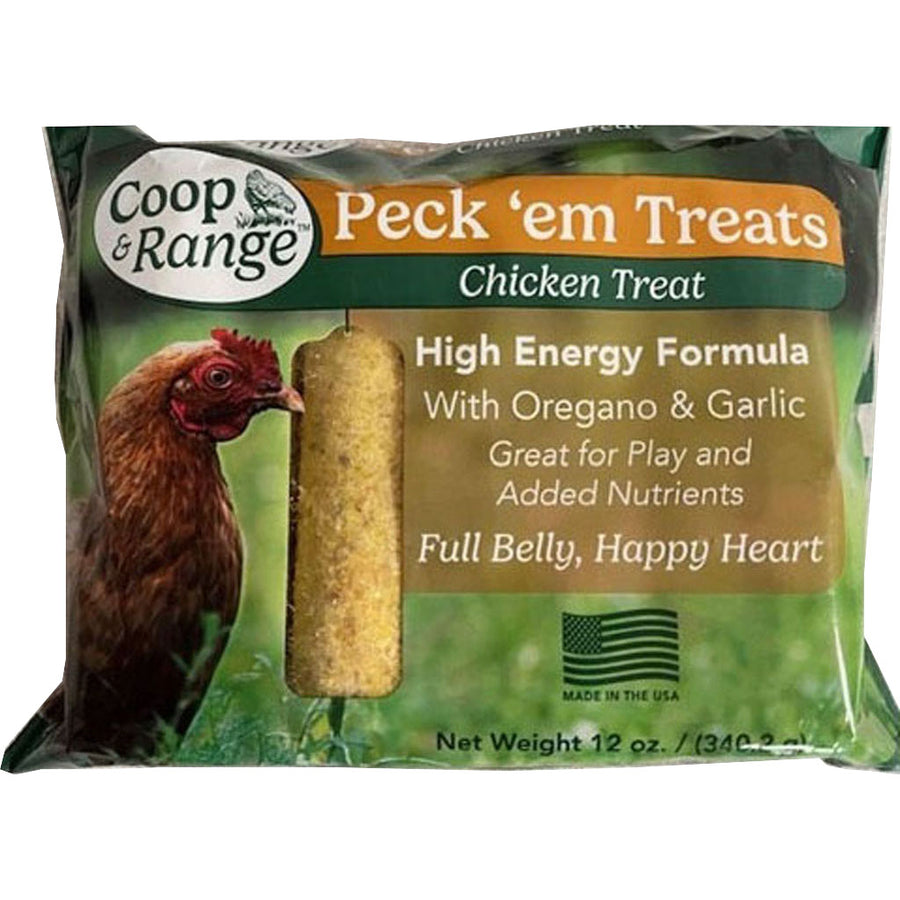 Coop & Range Chicken Peck 'em Treats, High Energy, 4 pk