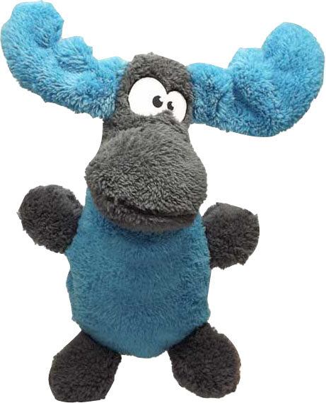 Cycle Dog Duraplush Moose Dog Toy, Blue/Gray, MD
