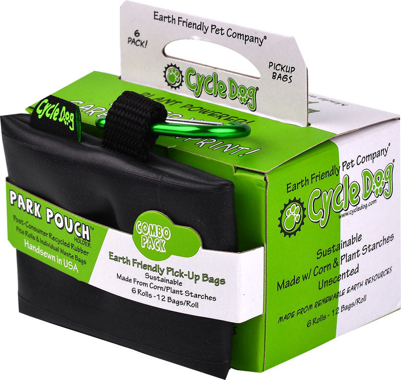 Cycle Dog Earth Friendly Pick-Up Bags w/ Pouch - Waste Pick Up