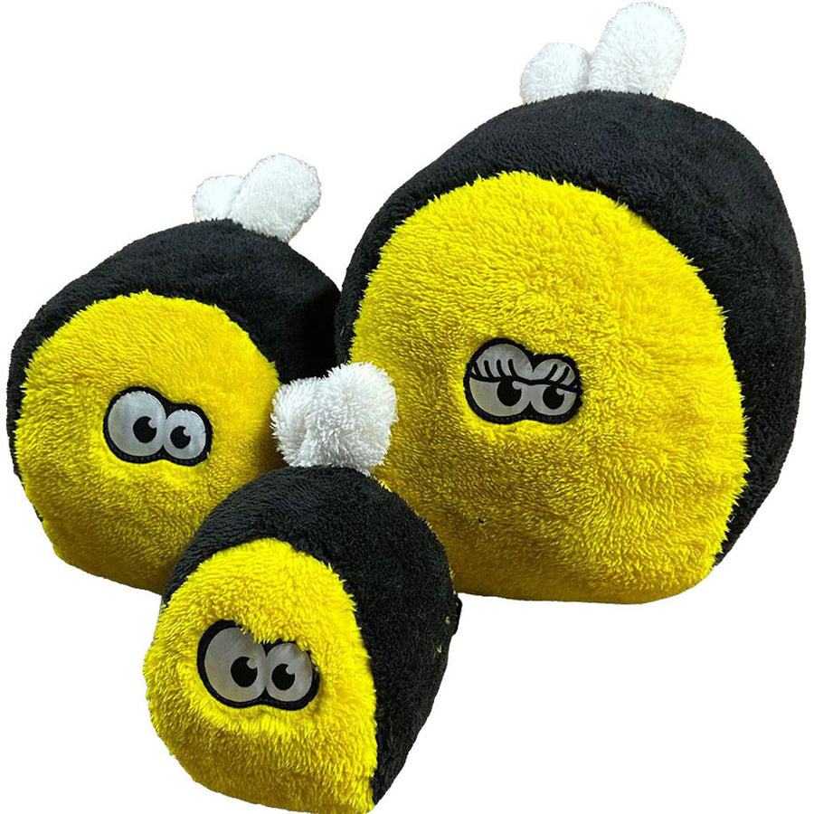 Cycle Dog Duraplush Fuzzball Bumble Bee Toy, LG