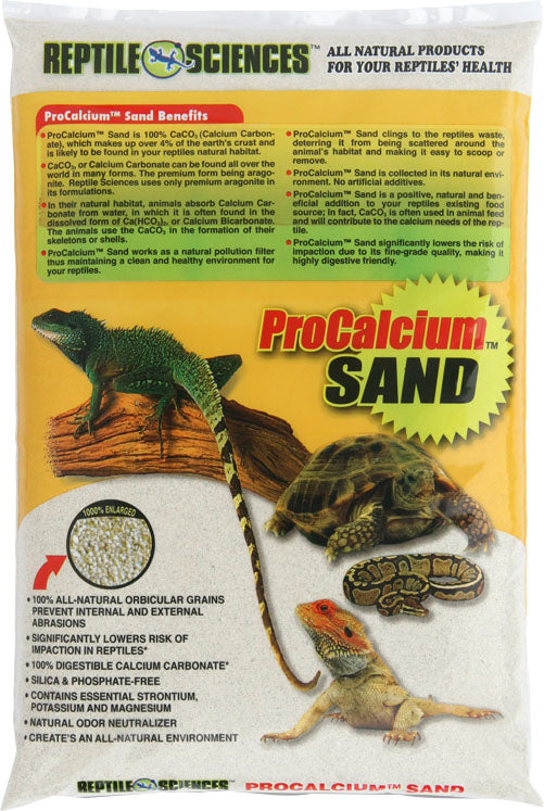 World Wide Imports Procalcium Reptile Sand, White, 10 lbs