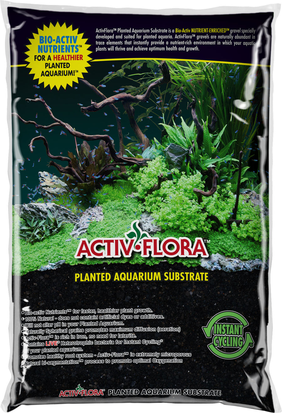 World Wide Imports Activ Flora Core Live Planted Substrate, Black, 16 lbs - Freshwater