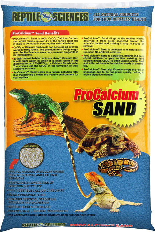 World Wide Imports Procalcium Reptile Sand, Blue, 10 lbs