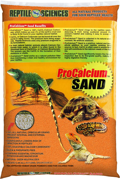World Wide Imports Procalcium Reptile Sand, Orange, 10 lbs