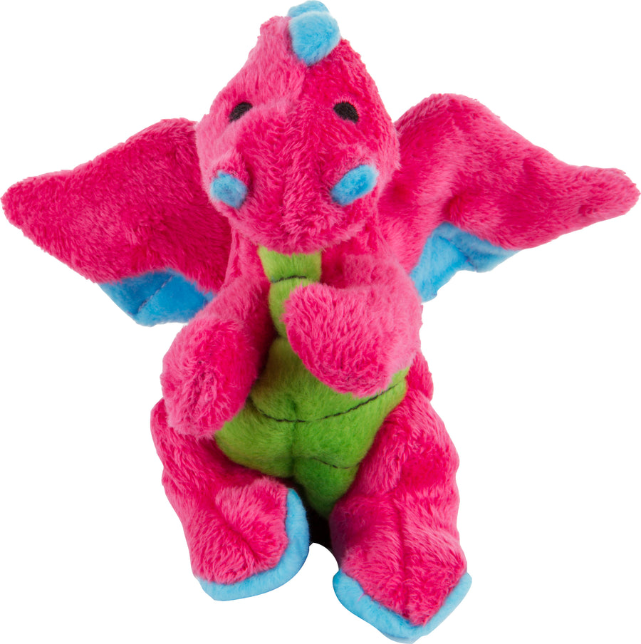 Godog Dragons Dog Toy, Pink, SM - Plush
