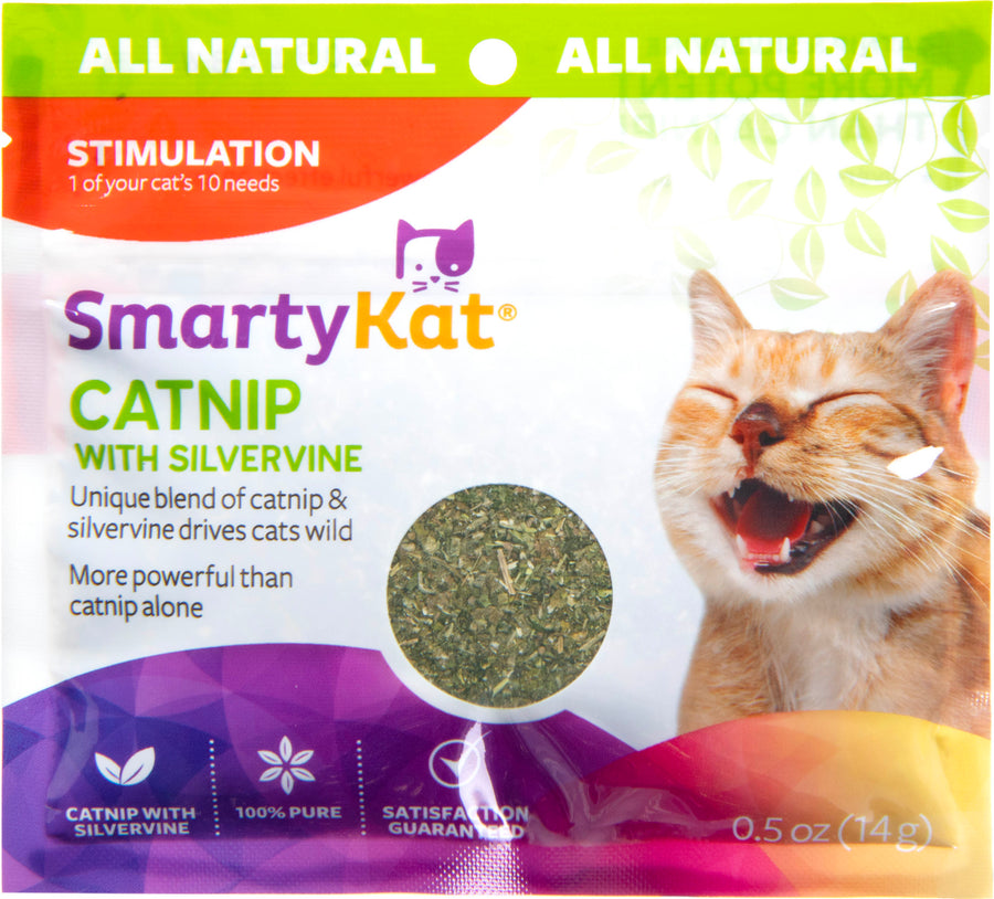 Smartykat Catnip w/ Silvervine Cat Attractant, .5 oz