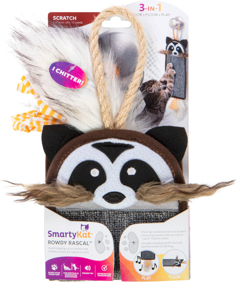 Smartykat Rowdy Rascal Cat Scratcher/Sound Cat Toy - Scratch Posts