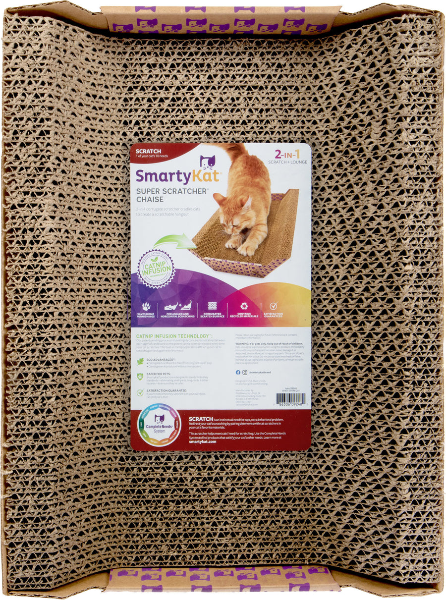 Smartykat Super Scratcher Chaise Scratcher/Lounge - Scratch Posts