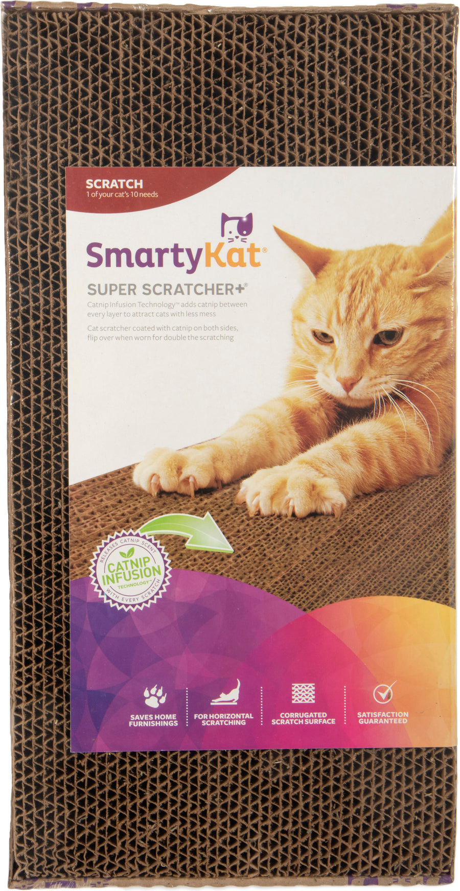Smartykat Super Scratcher+ Double Wide Cat Pad - Scratch Posts