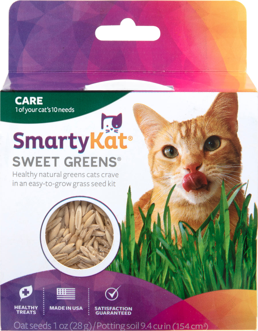 Smartykat Sweet Greens Organic Oat Grass Grow Kit - Edibles