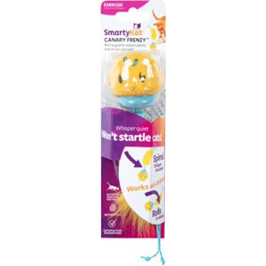 Smartykat Canary Frenzy Electric Motion Cat Toy, MD - Interactive