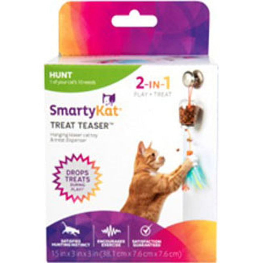 Smartykat Feathered Treat Teaser, SM - Interactive