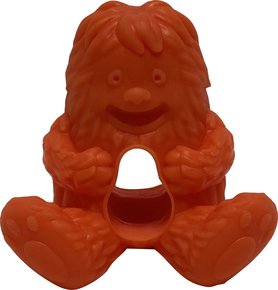 Yeti Pet Products Hangry Yeti Puff & Play Dog Toy, Orange - Rubber