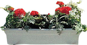 Novelty Countryside Flower Box Planter, White, 24 in - Flower Boxes