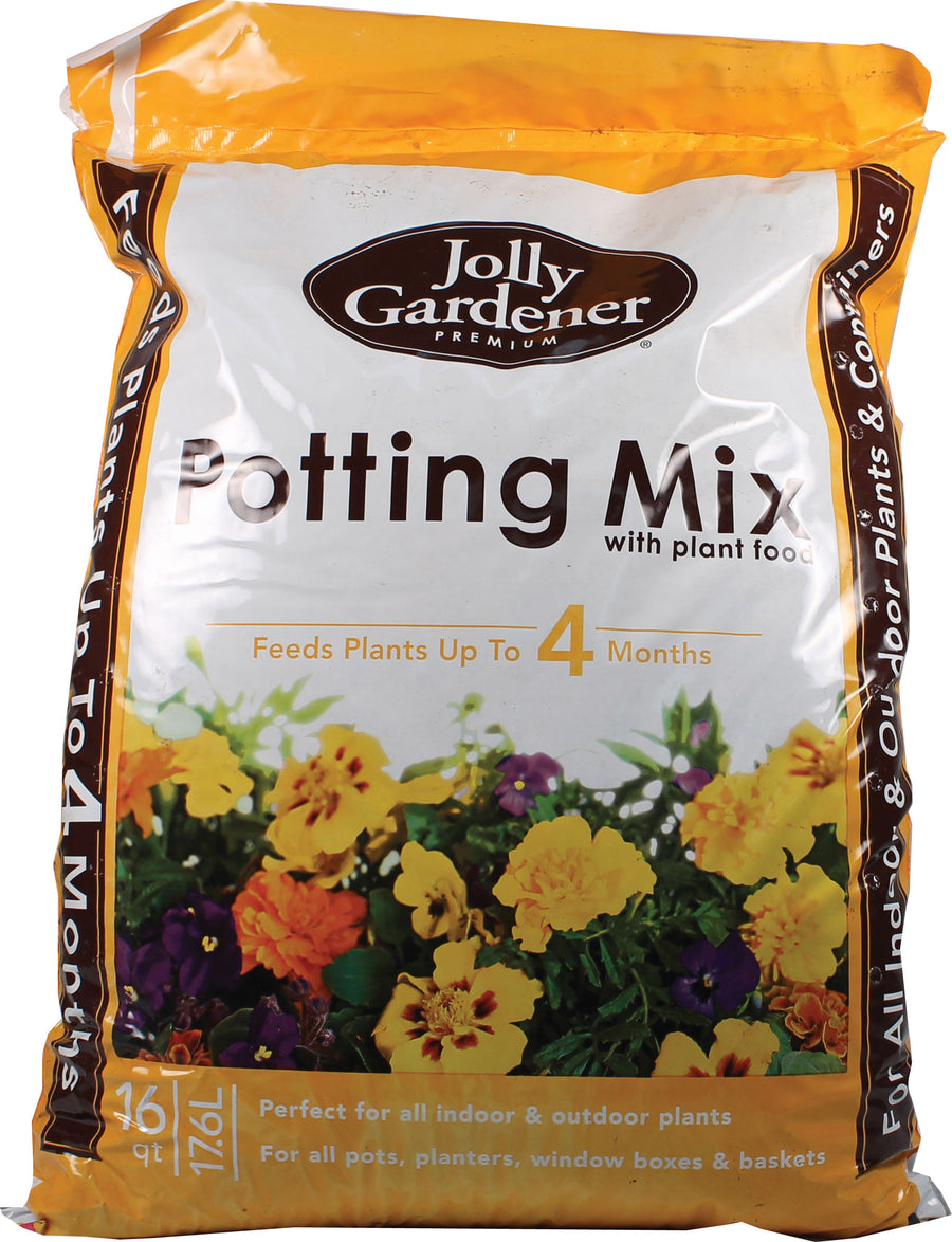 Jolly Gardener Premium Potting Mix W/Plant Food, 1 Cf - Potting Soils & Mulches