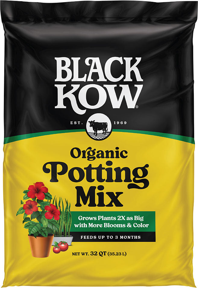 Black Kow Premium Organic Potting Mix W/Plant Food, 32 qt - Potting Soils & Mulches