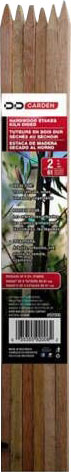 D&d Garden Packaged Hardwood Stakes, 2 ft-6 pk - Stakes and Supports