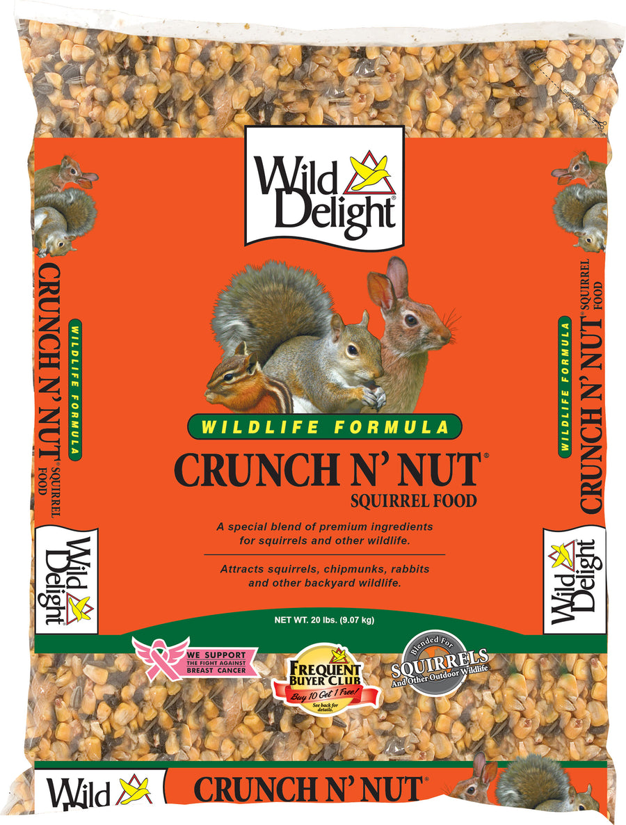 Wild Delight Wildlife Crunch N' Nut Squirrel Food, 20 lb - Squirrel/Wildlife Food