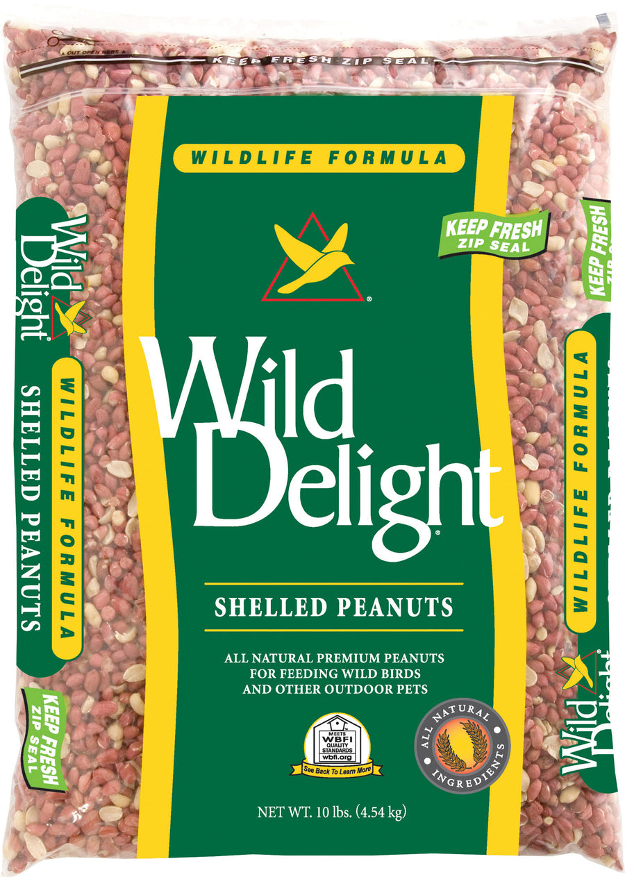 Wild Delight Wildlife Shelled Peanuts, 10 lb - Peanuts/Peanut Hearts