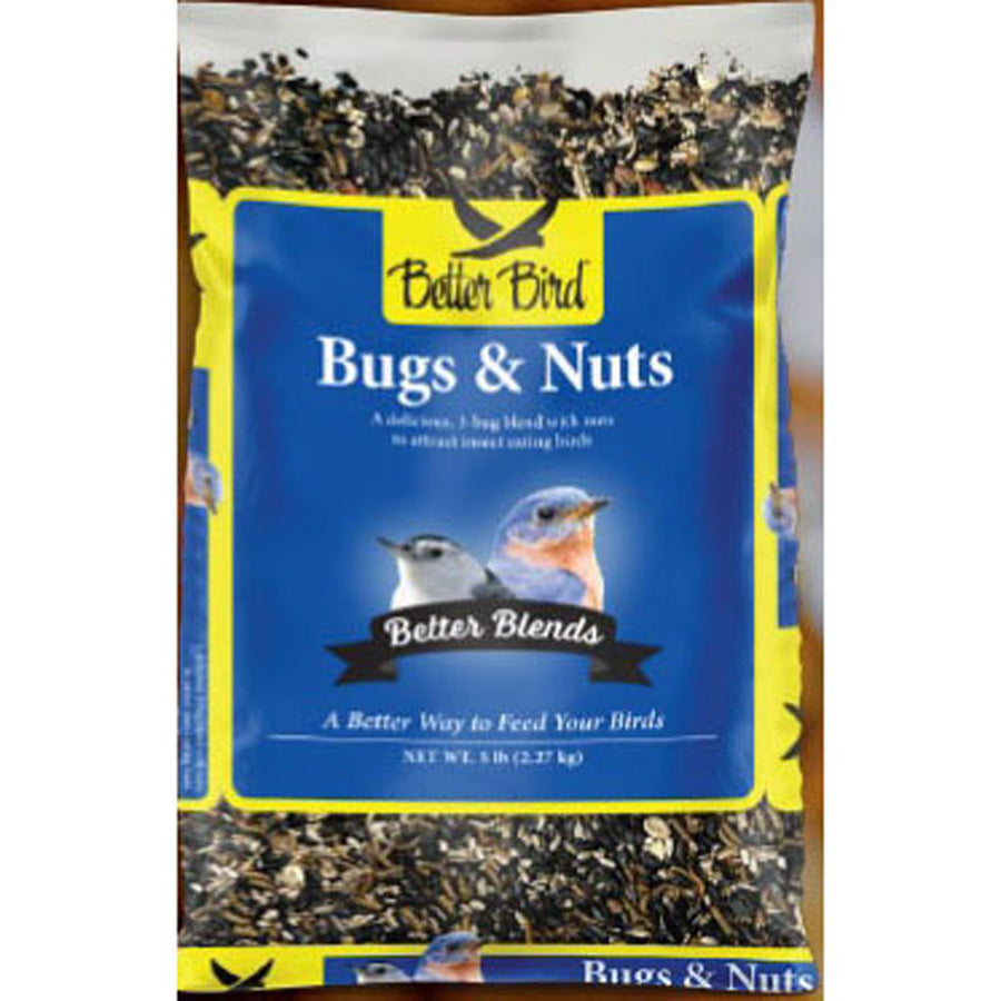 Better Bird Bugs & Nuts Bird Food, 5 lb - Wild Bird Seed Mix-General