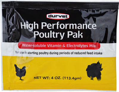 Durvet High Performance Poultry Pak, 4 oz - Electrolytes