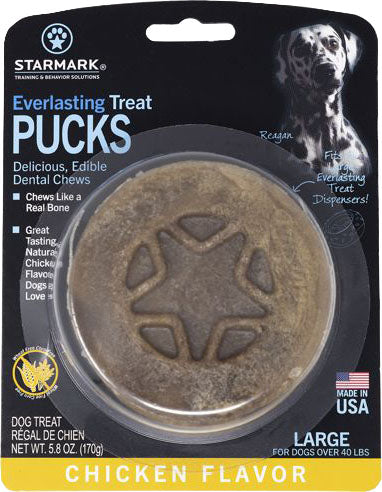Starmark Everlasting Treat Puck, Chicken, LG - Stuffin Treats