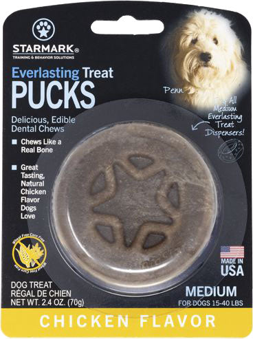 Starmark Everlasting Treat Puck, Chicken, MD - Stuffin Treats