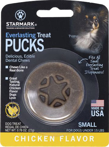 Starmark Everlasting Treat Puck, Chicken, SM - Stuffin Treats