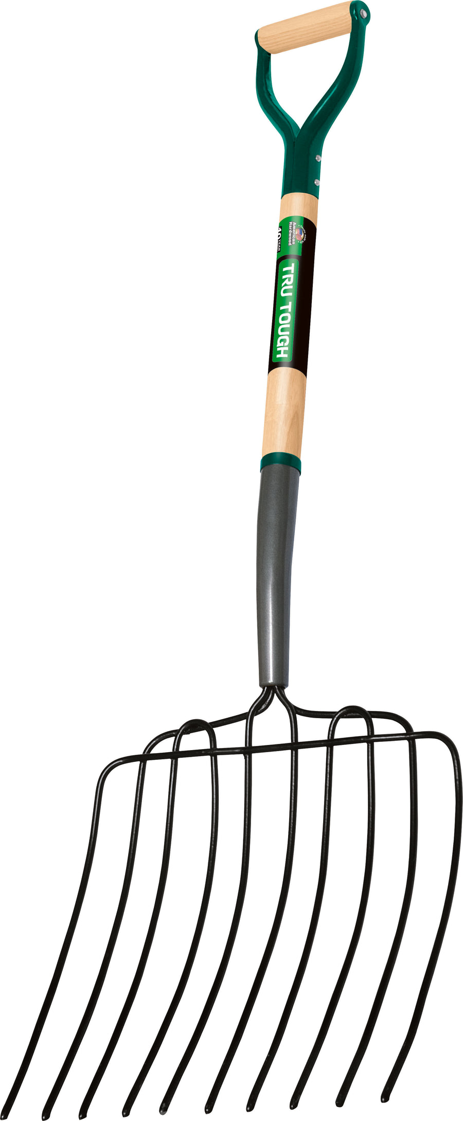 Tru Tough 10 Tine Welded Manure & Bedding Fork W/d Grip, 30 in - Manure Fork