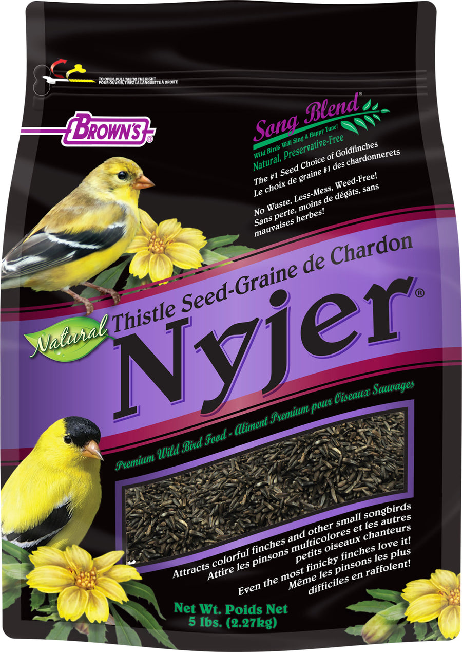 Brown's Song Blend Thistle Seed Nyjer, 5 lb - Thistle/Nyjer