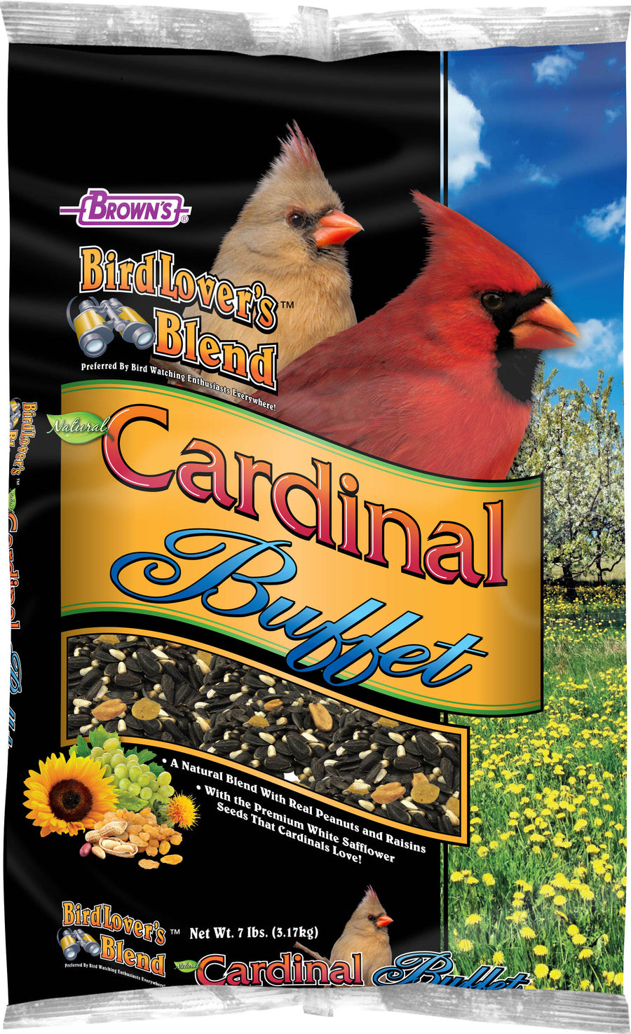 Brown's Bird Lover's Blend Cardinal Buffet, 7 lb - Cardinal Mix