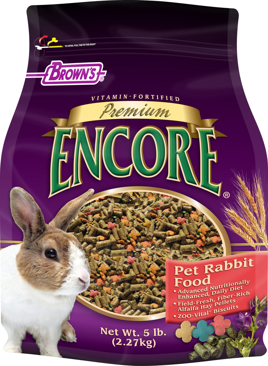 Brown's Encore Premium Pet Rabbit Food, 5 lb