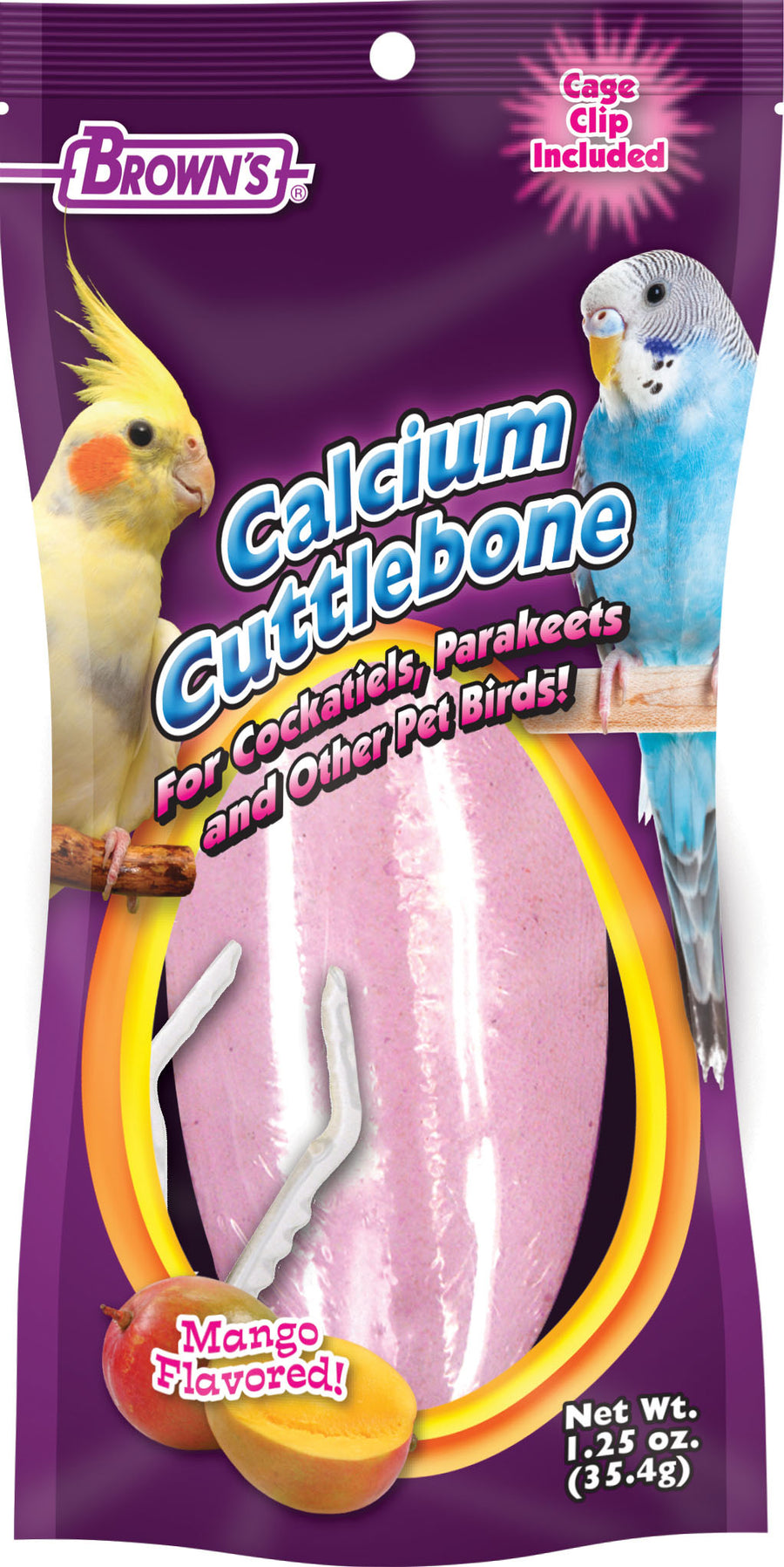Brown's Calcium Cuttlebone, 1.25 oz - Cuttlebones