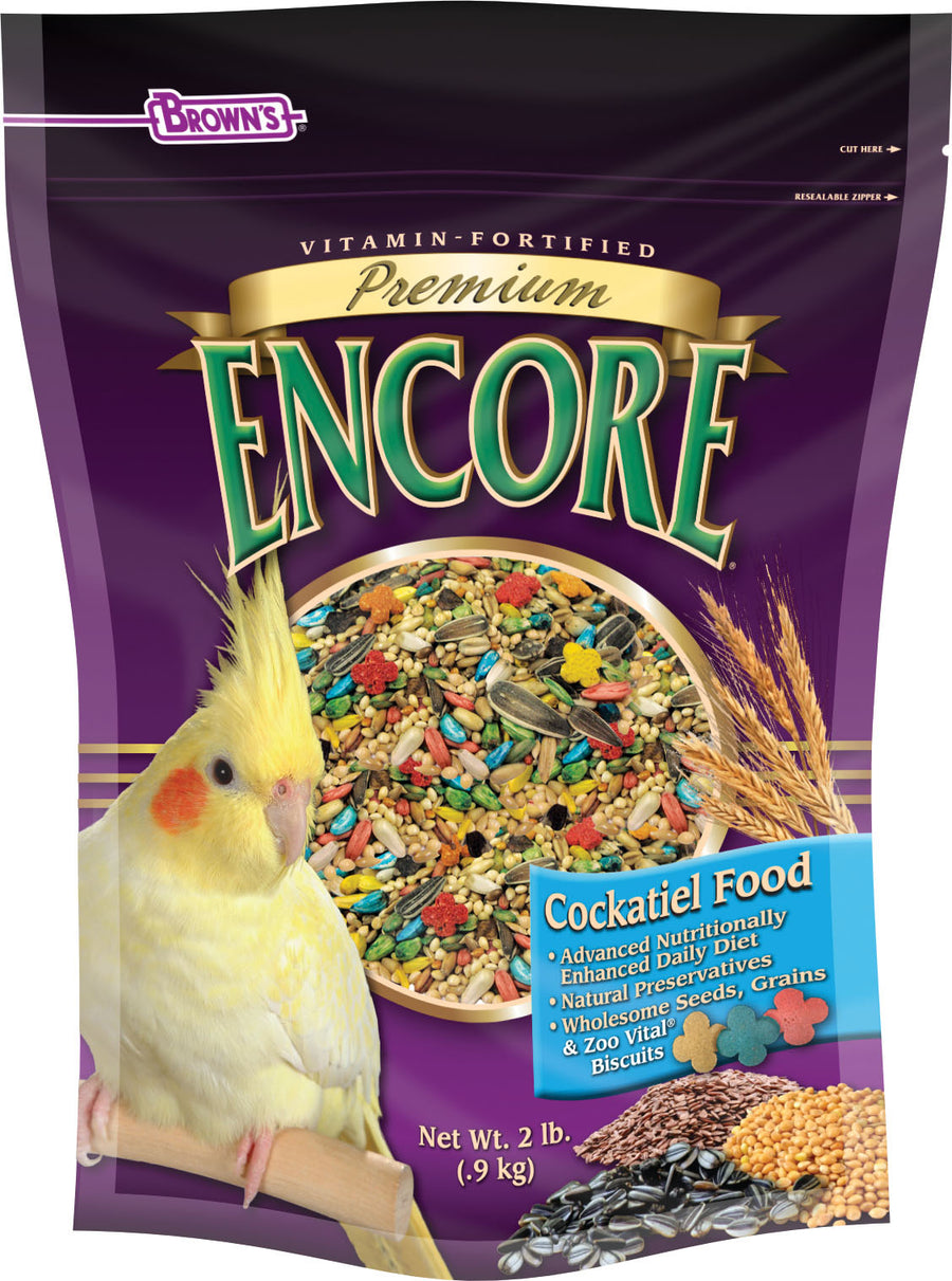 Brown's Encore Premium Cockatiel Food, 2 lb