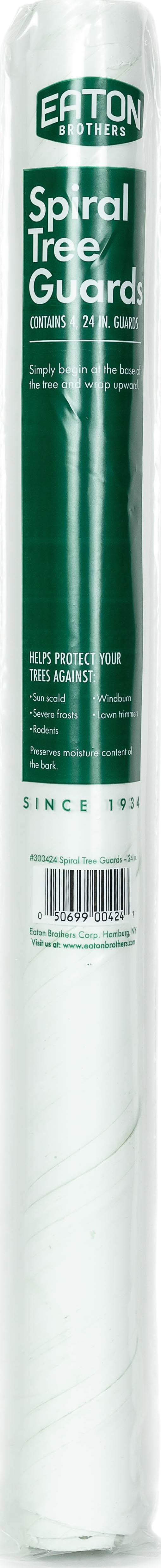 Eaton Treekote Vinyl Tree Guards, White, 24 in-4 pk - Plant Protection