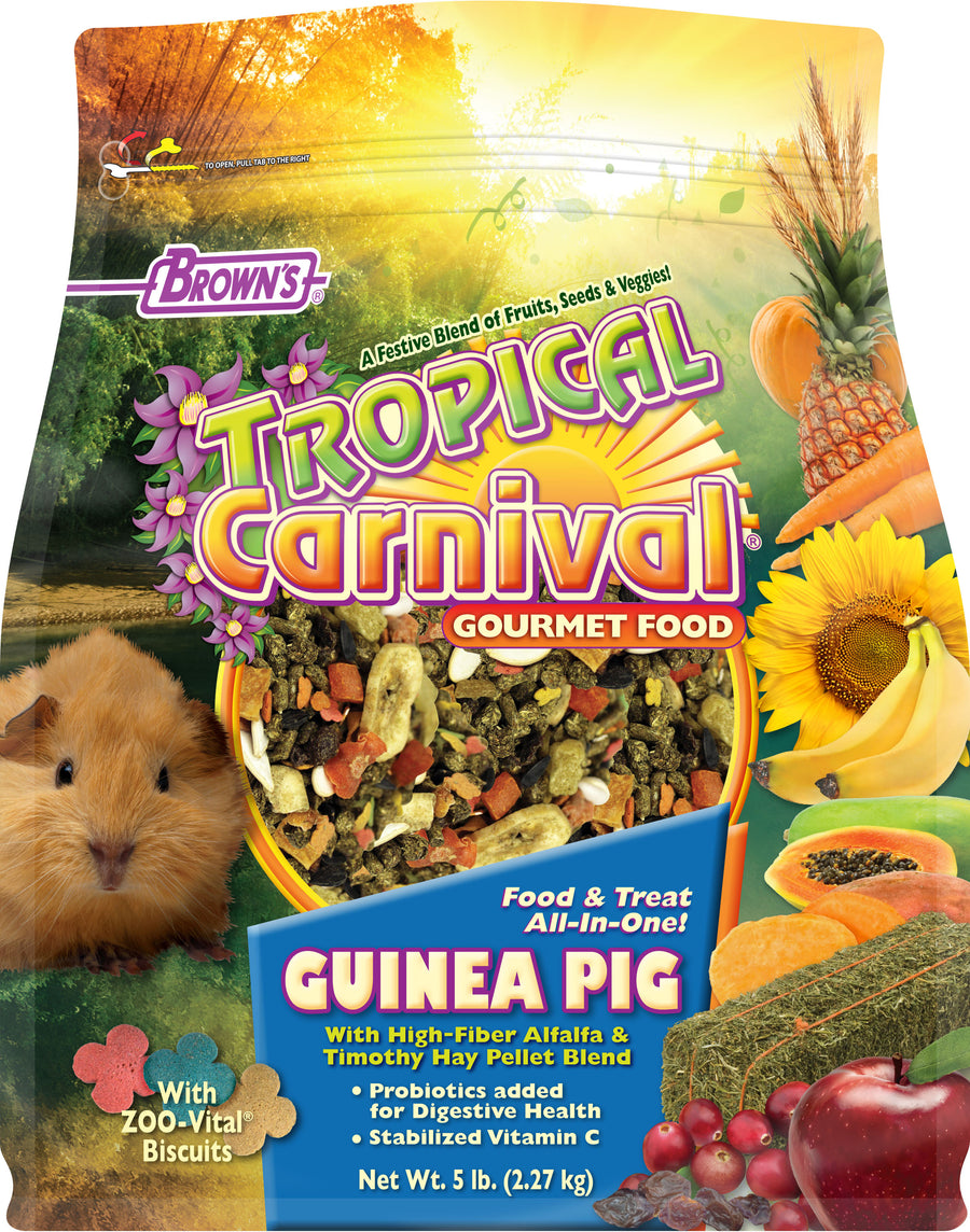 Brown's Tropical Carnival Gourmet Guinea Pig Food, 5 lb
